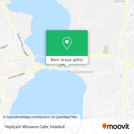 Yeşilçam Woswos Cafe harita