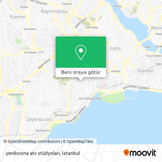 yenibosna atv stüdyolari harita