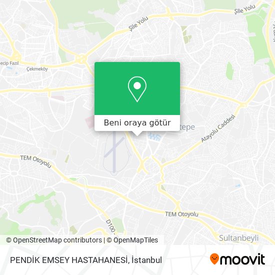 PENDİK EMSEY HASTAHANESİ harita