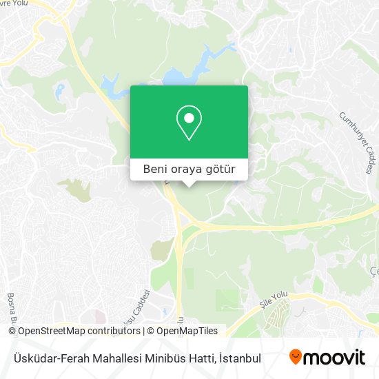 Üsküdar-Ferah Mahallesi Minibüs Hatti harita