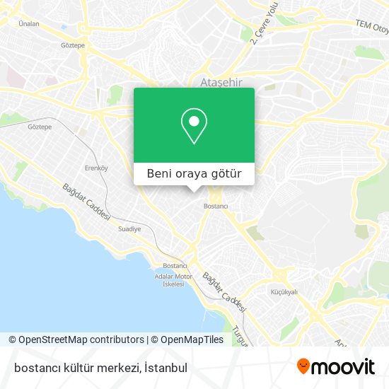 bostancı kültür merkezi harita