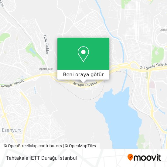 Tahtakale İETT Durağı harita