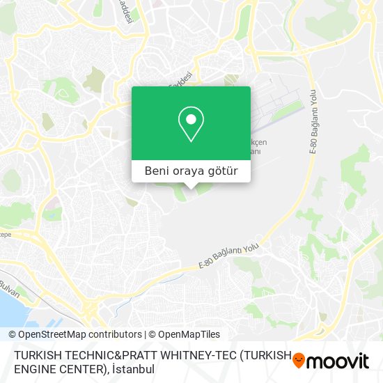 TURKISH TECHNIC&PRATT WHITNEY-TEC (TURKISH ENGINE CENTER) harita
