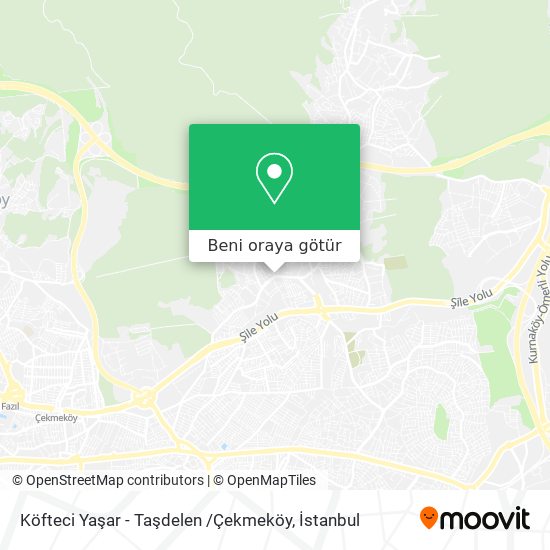 Köfteci Yaşar - Taşdelen /Çekmeköy harita