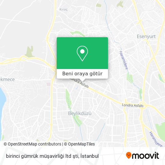 birinci gümrük müşavirliği ltd şti harita