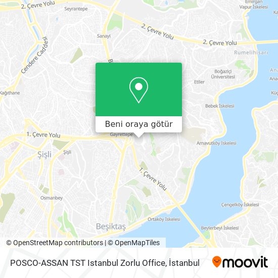 POSCO-ASSAN TST Istanbul Zorlu Office harita