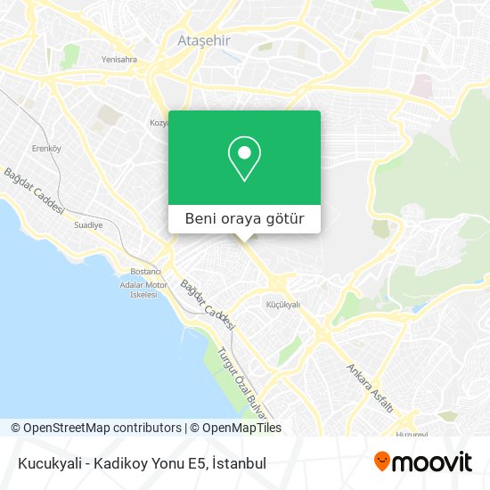 Kucukyali - Kadikoy Yonu E5 harita