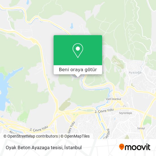 Oyak Beton Ayazaga tesisi harita