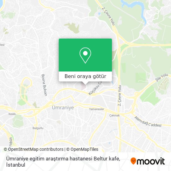 Ümraniye egitim araştırma hastanesi Beltur kafe harita