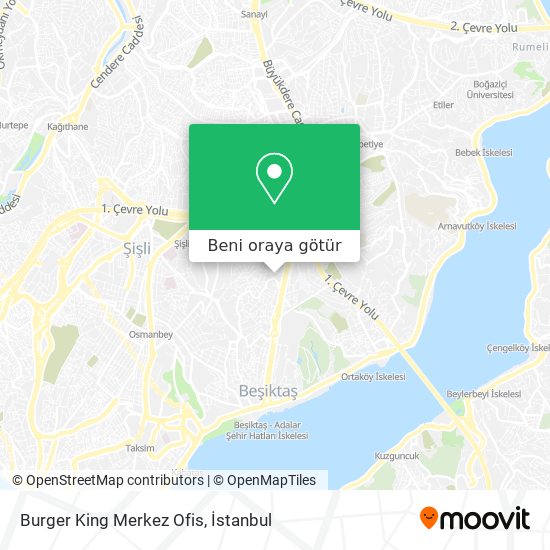 Burger King Merkez Ofis harita