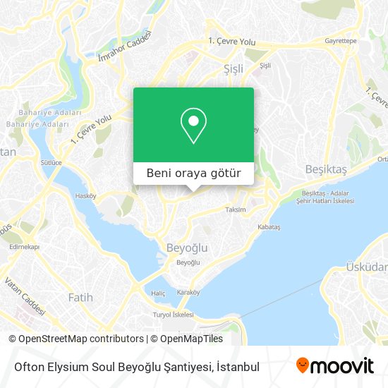 Ofton Elysium Soul Beyoğlu Şantiyesi harita