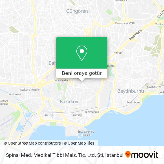 Spinal Med. Medikal Tıbbi Malz. Tic. Ltd. Şti harita