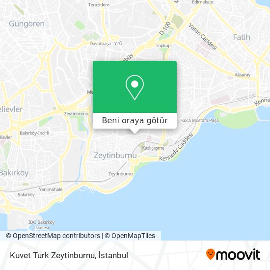 Kuvet Turk Zeytinburnu harita