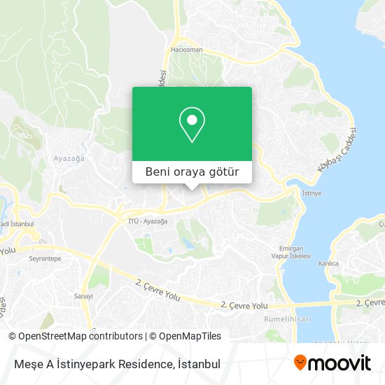 Meşe A İstinyepark Residence harita