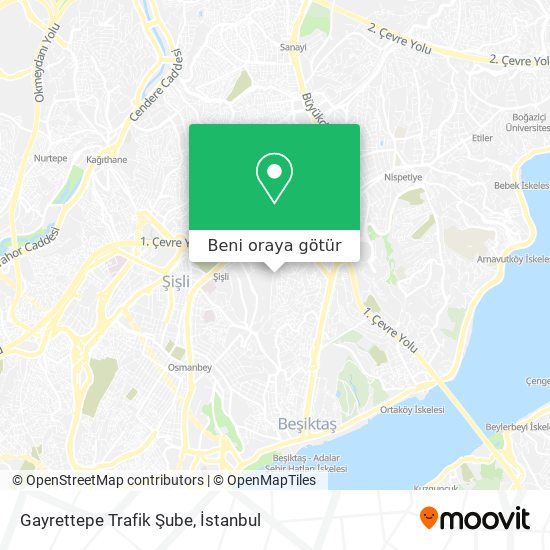 Gayrettepe Trafik Şube harita