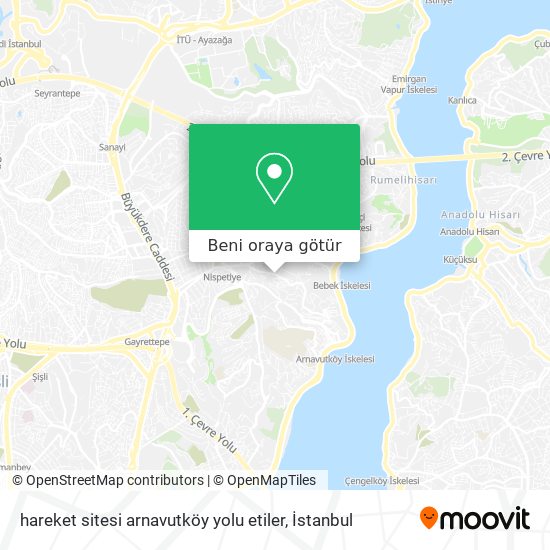 hareket sitesi arnavutköy yolu etiler harita