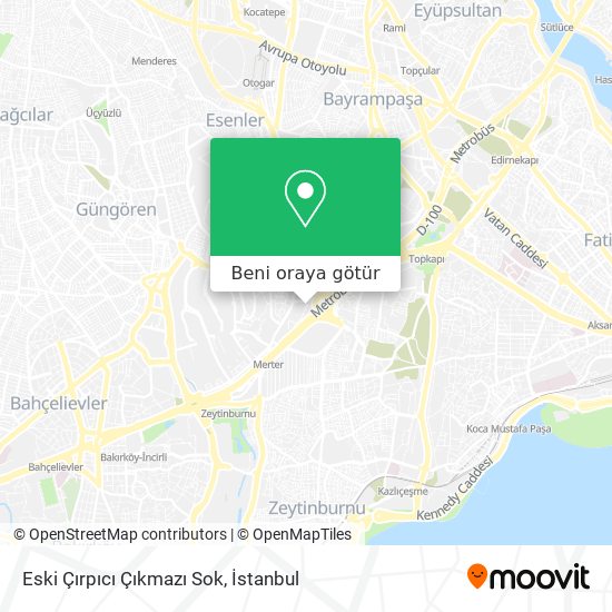 Eski Çırpıcı Çıkmazı Sok harita