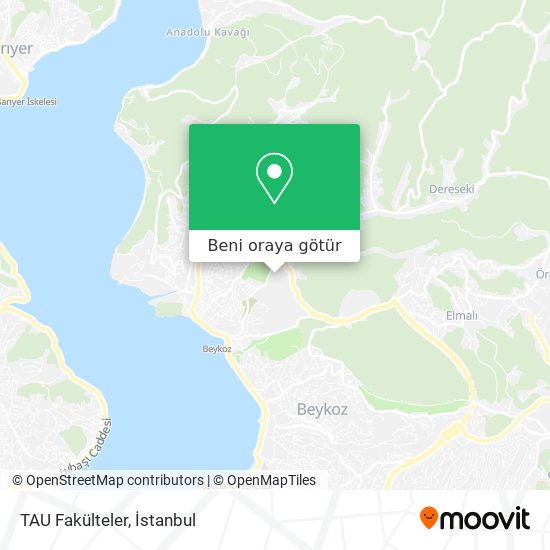 TAU Fakülteler harita