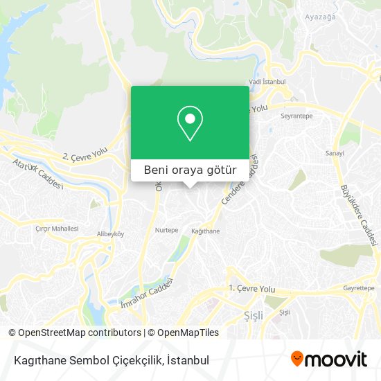 Kagıthane Sembol Çiçekçilik harita