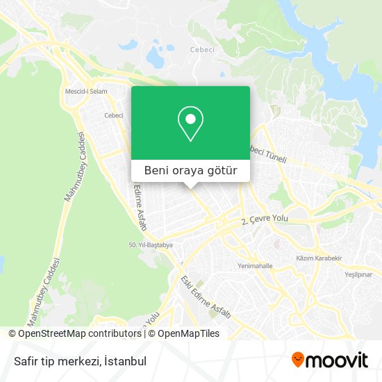 Safir tip merkezi harita