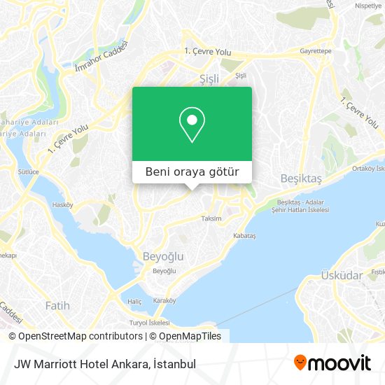 JW Marriott Hotel Ankara harita
