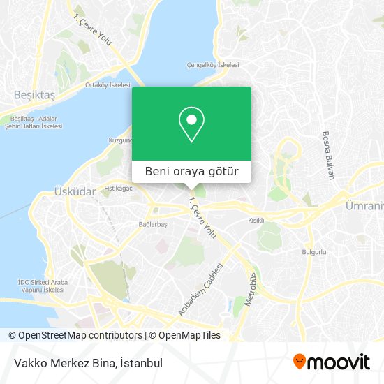 Vakko Merkez Bina harita