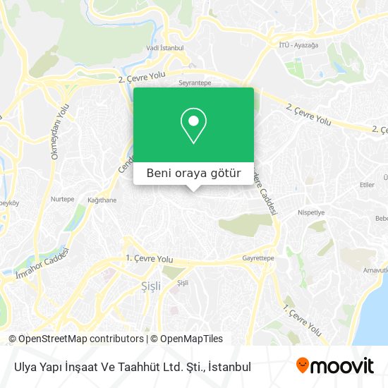 Ulya Yapı İnşaat Ve Taahhüt Ltd. Şti. harita