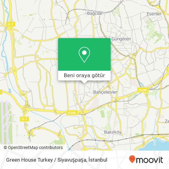 Green House Turkey / Siyavuşpaşa harita