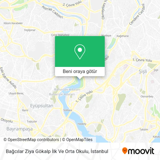 Bağcılar Ziya Gökalp İlk Ve Orta Okulu harita