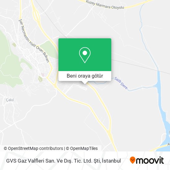 GVS Gaz Valfleri San. Ve Dış. Tic. Ltd. Şti harita