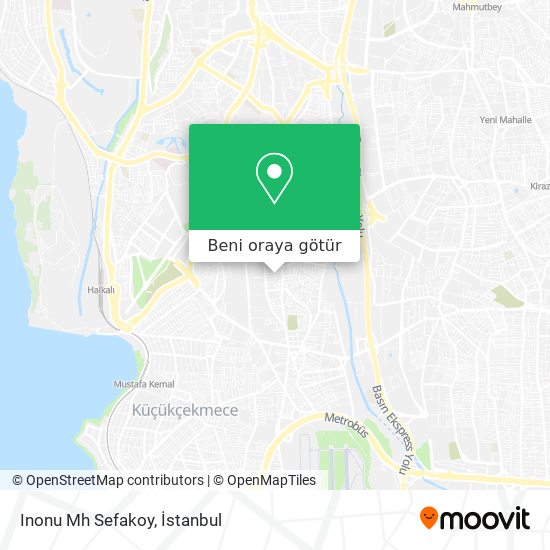 Inonu Mh Sefakoy harita