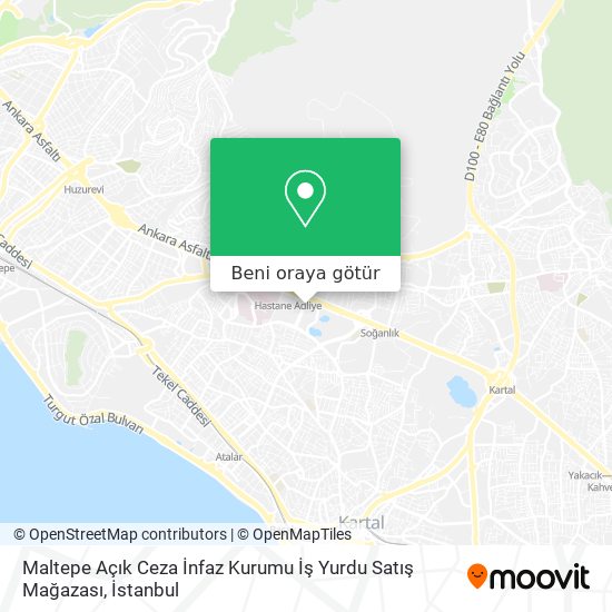 Maltepe Açık Ceza İnfaz Kurumu İş Yurdu Satış Mağazası harita