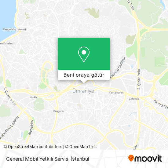 General Mobil Yetkili Servis harita