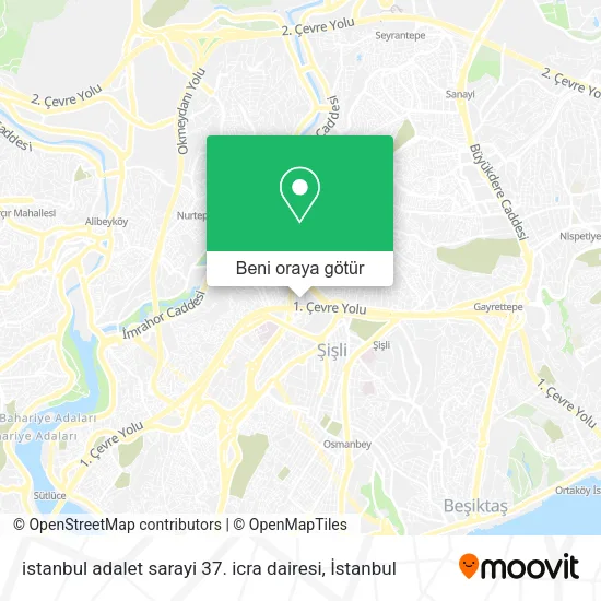 istanbul adalet sarayi 37. icra dairesi harita
