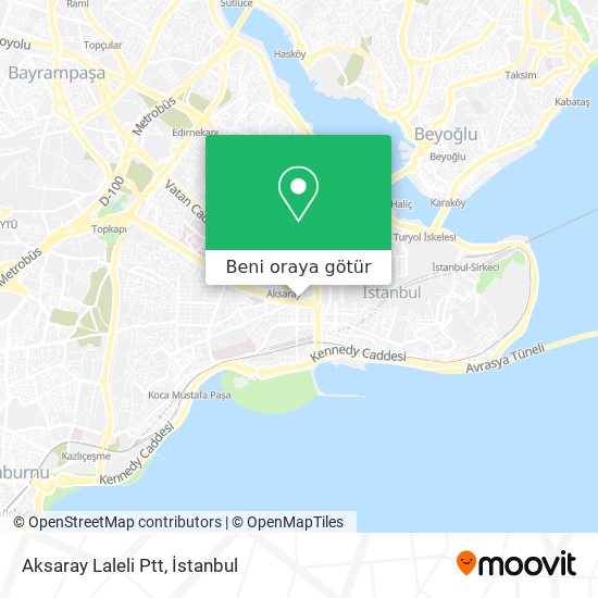 Aksaray Laleli Ptt harita