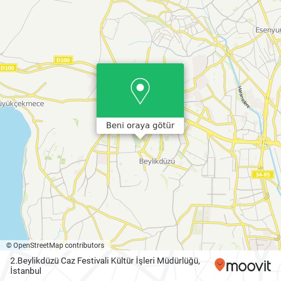 2.Beylikdüzü Caz Festivali Kültür İşleri Müdürlüğü harita