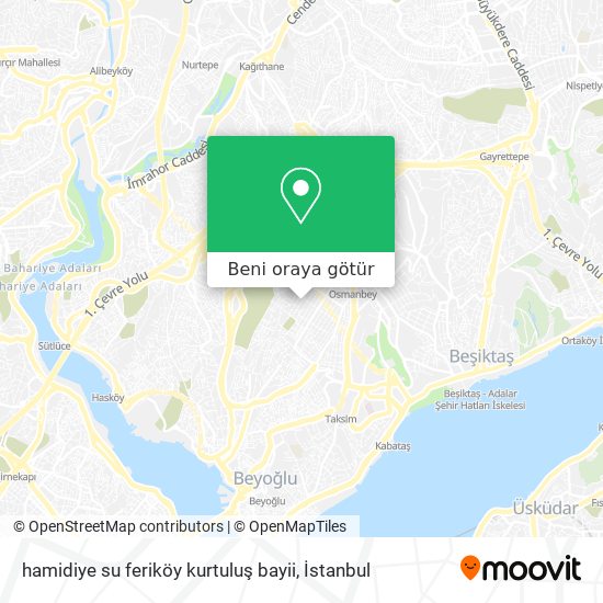 hamidiye su feriköy kurtuluş bayii harita