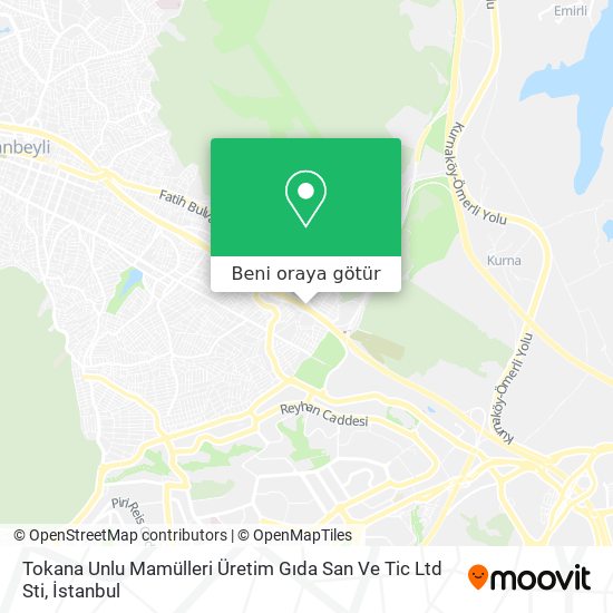 Tokana Unlu Mamülleri Üretim Gıda San Ve Tic Ltd Sti harita
