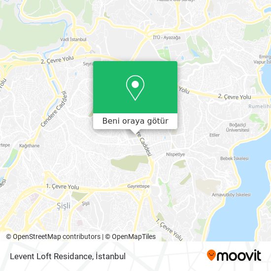 Levent Loft Residance harita