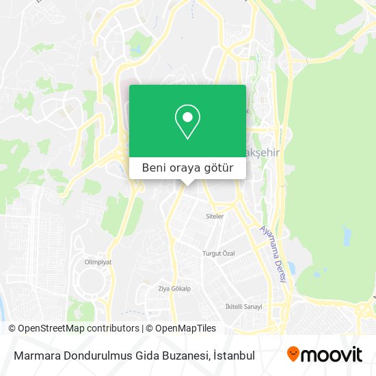 Marmara Dondurulmus Gida Buzanesi harita