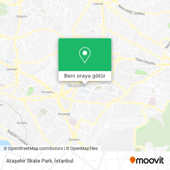 Ataşehir Skate Park harita