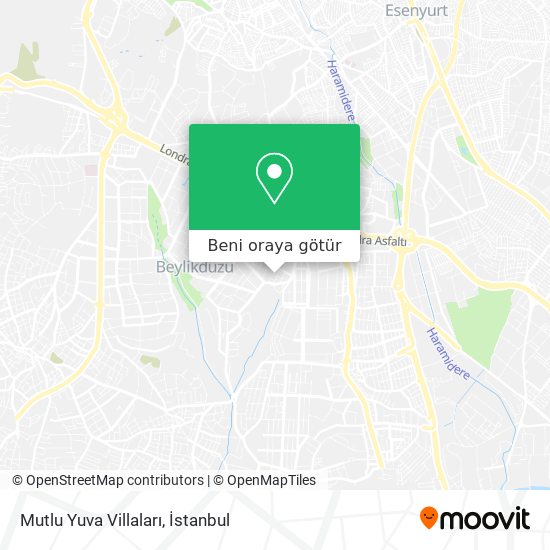 Mutlu Yuva Villaları harita