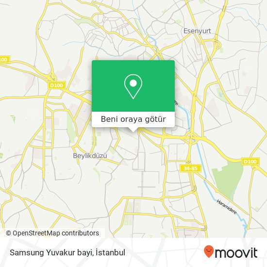 Samsung Yuvakur bayi harita