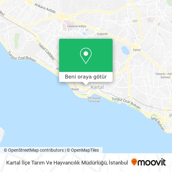 Kartal İlçe Tarım Ve Hayvancılık Müdürlüğü harita