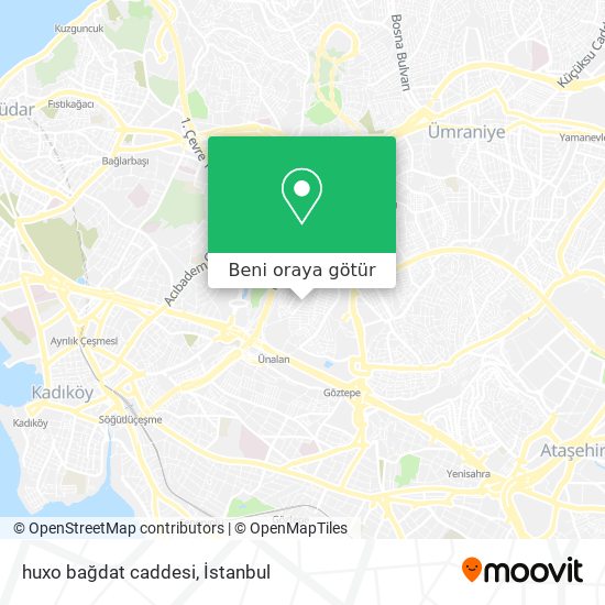 huxo bağdat caddesi harita