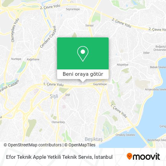 Efor Teknik Apple Yetkili Teknik Servis harita