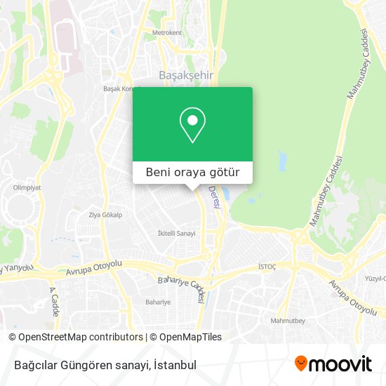 Bağcılar Güngören sanayi harita