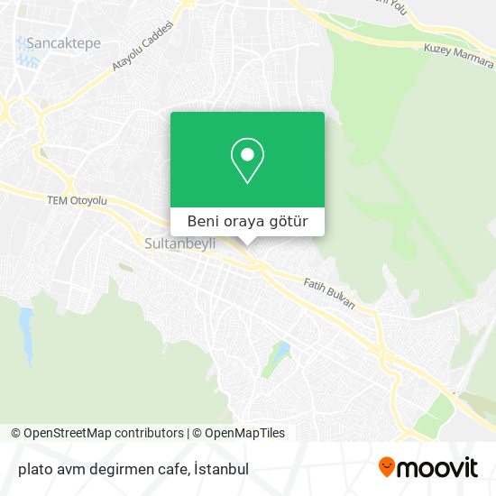 plato avm degirmen cafe harita
