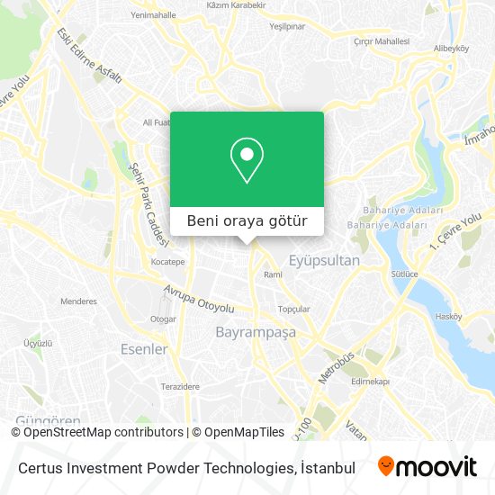 Certus Investment Powder Technologies harita