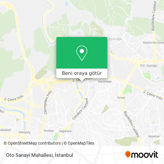 Oto Sanayi Mahallesi harita